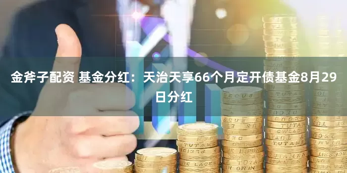 金斧子配资 基金分红：天治天享66个月定开债基金8月29日分红